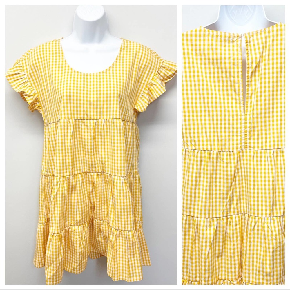 Romeo + Juliet Couture Gingham Mini Dress Medium